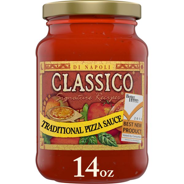 Classico Signature Recipes Traditional Tomato Spaghetti and Pizza Sauce (14 oz Jar)