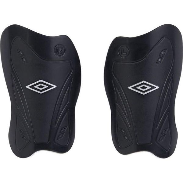 Umbro Shin Guard, Hard Type, Antibacterial Treatment, Small, Height 4.9 x Width 3.0 inches (12.5 x 7.5 cm), Junior, BLK (UJS4901)