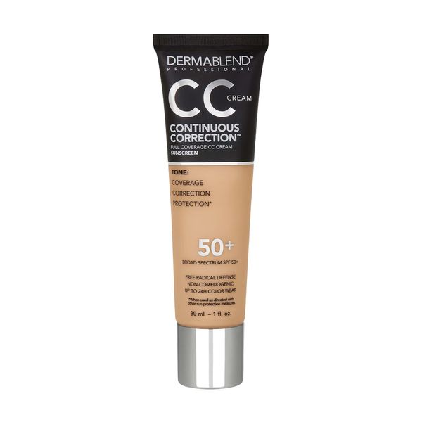 Dermablend Continuous Correction Tone-Evening CC Cream SPF 50+, 40N, 1 fl. oz.