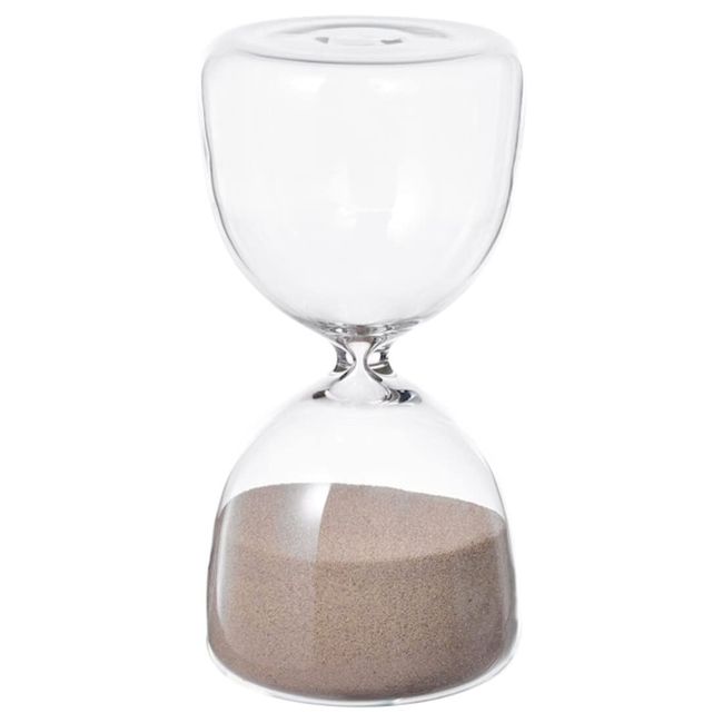 Ikea EFTERTANKA Hourglass 5.9" Clear Glass/Sand (104.954.87)