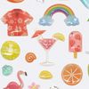 Summer pattern drop sticker [tropical] drop sticker glitter decoration cute ST-