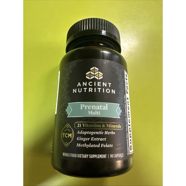Dr. Axe / Ancient Nutrition Prenatal Multi Vitamin, 90 Capsules BNFS BB 01/22/27