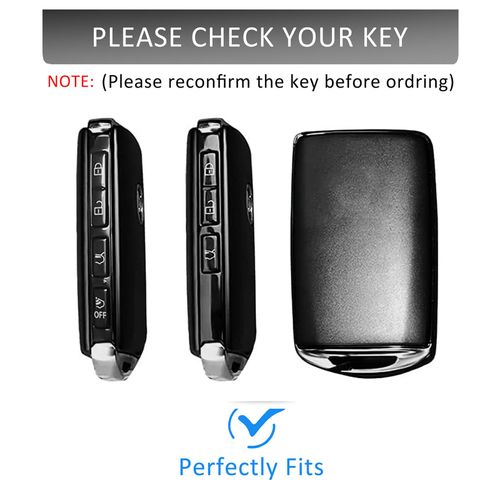 Qunzes Key Fob Cover with Heavy-duty Keychain for CX-3 CX-5 CX-9 2019-up (Orange)