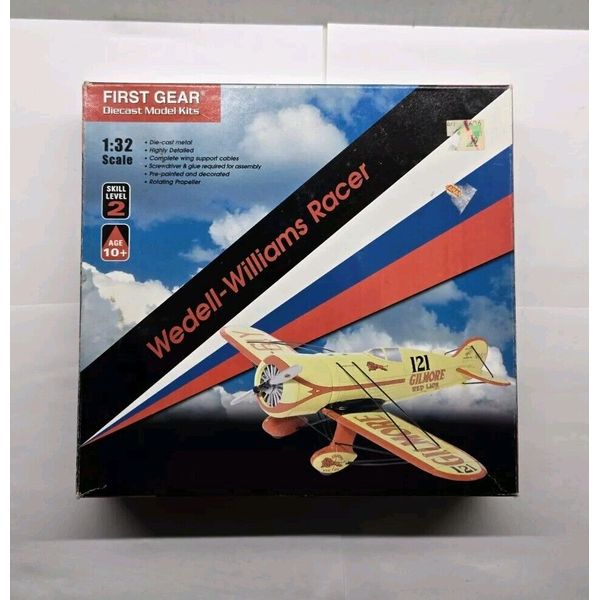 First Gear Diecast Metal Model Airplane Wedell-Williams Racer 1:32 Scale Kit