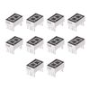 sourcing map Display Digital Tube Module 1 Bit Common Cathode Red LED 10pcs