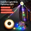 8m Outdoor Portable Waterproof Camping String Lights Stowable String Light