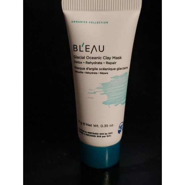 Bl'eau Glacial Oceanic Clay Mask Detox Rehydrate Repair 0.35 oz Travel Size