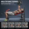 600lbs 6 in 1 Weight Bench Set with Squat Rack and Leg Developer Preacher Curl🏋