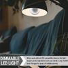 4Pack LED Round Half Chrome Globe Light Bulb G25, 2700K, 5W(40W), E26, 450LM