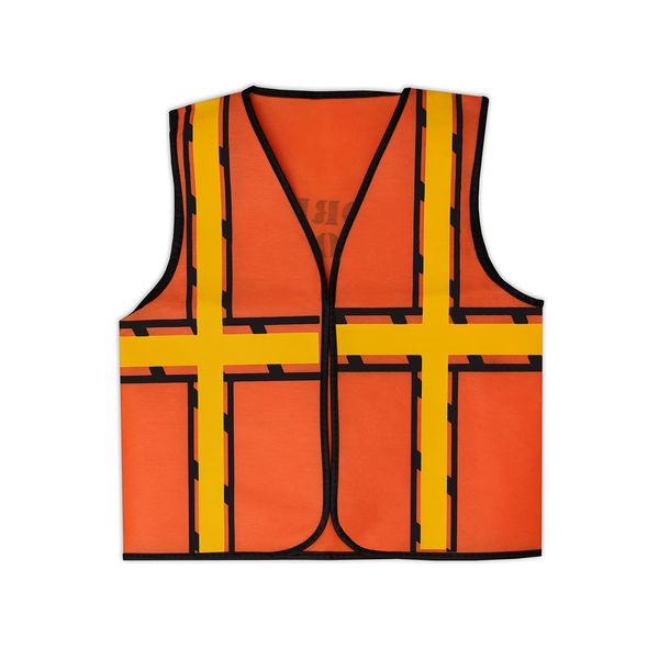 BULK PARADISE Kids Construction Vest, Party Dress Up, Construction Party, Birthday Favors, Worker High visibility safety for children