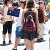 25 Pack Australia Handheld Small Flag,Mini Australians Hand Held Miniature Stick Decor