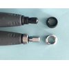 Threaded adapter join multiple rotary tool flex shafts together.  Longer cable