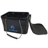 FUN TOOL Folding Backman Lid Included, 15.7 inches (40 cm), White/Blue