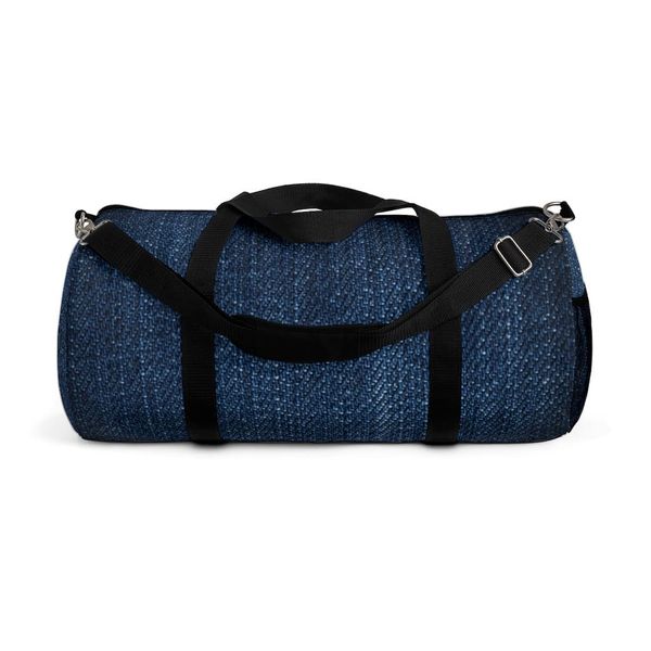 Duffel Bag, Carry on Luggage, Dark Blue Denim - Large