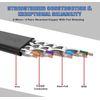 IBRA Ethernet Gigabit Lan Network Cable Advanced, Gold Connectors, 10Gbps 600MHz, 10/100/1000Mbit/s, Patch cable, STP, Switch/Router/Modem/Patch panel/Access Point/patch fields, 15M Flat Black