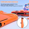 DLseego Protective Case for Switch,Slim Dockable Hard PC Case Shell Protector Cover with 2PCS Soft Handle Grip Cover and 4PCS Switch Thumb Grip Caps,Orange