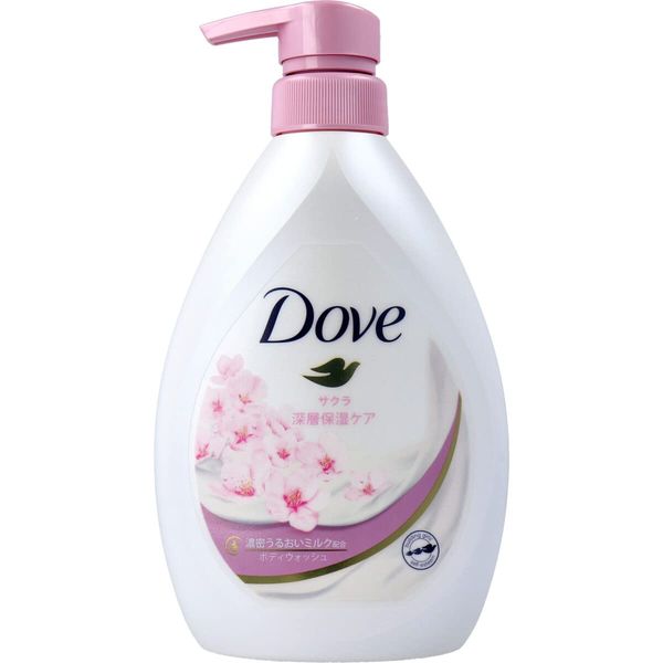 Unilever Dove Body Wash (Body Soap), Cherry Blossom, Pump, 17.6 oz (500 g) x 1