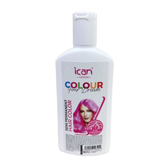 ican London Colour Your Dream Semi Permanent Hair Color 100ml (138-PINKISSIMO)