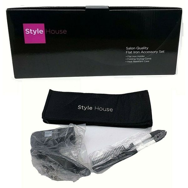 Style House Salon Quality Flat Iron Accessory Set BEAND NEW WITH BOX