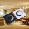 AUNMAS Touch Panel Dimmer, Wall Switch Controller DC 12V-24V Single Color LED Light Strip Wall Switch(Black)