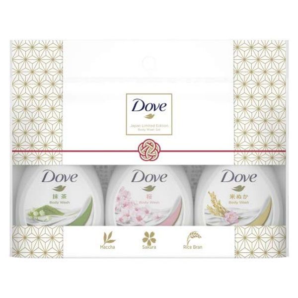 Unilever Dove Body Wash, Japanese Limited Edition Mini Bottle, Set of 3