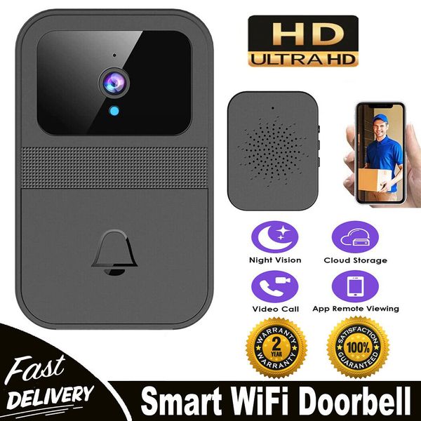 WiFi Wireless Intercom Smart Doorbell Video Security Camera Door Ring Bell Chime