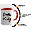Data Scientist Two Tone Red Coffee Mug 11oz - Data K - Scientific Data Mining Machine Learning Professional Analyzing Mathematics Intelligence