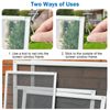 100 Pcs Corner Mount Flat Window Spring Stainless Steel Window Screen Clips, Prevent Screen Windows Shaking