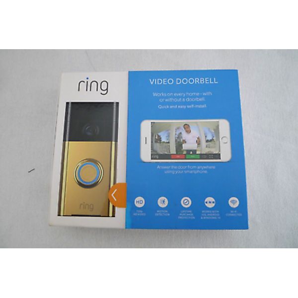 RING VIDEO DOORBELL HD MOTION DETECTION WIFI CONNECTION IOS ANDROID WINDOWS NEW