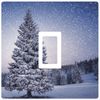 Christmas Decorative - Single Light Switch Vinyl Sticker - Winter Holidays - by stika.co(Winter Tree)