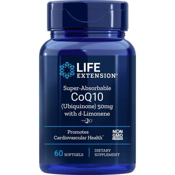 Life Extension Super Absorbable Coq10 (Ubiquinone) with d-Limonene