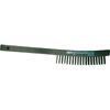 Advance Brush 410-85012 Curved Handle Scratch Brush 3X19 Rows Cs Wire