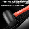 ValueMax 2PIECES Rubber Mallets 35mm Double-Faced Soft Mallet 16oz Rubber Mallet