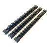3pc BLACK MOUNTABLE SOCKET RAIL HOLDER ORGANIZER 1/4 3/8 1/2 BLACK TRAY 14" LONG
