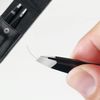 TOPMEET Eyebrows Tweezers Set,Stainless Steel Precision Remover Kit for Facial Hair, Inward Growing Hair and Splinter,Suitable for Women, Men (Black)