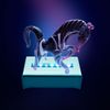 ASENTE 7 LED Light Base for Glass Art - White Light LED Display Base - LED Base Lights for Crystals - Lighted Display Stand w/ Mirror Top for More Dimension