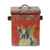 Creative Co-Op Vintage Tin Dog Biscuit Container with Boston Terrier