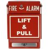 weatherproof pull station dbl action hex