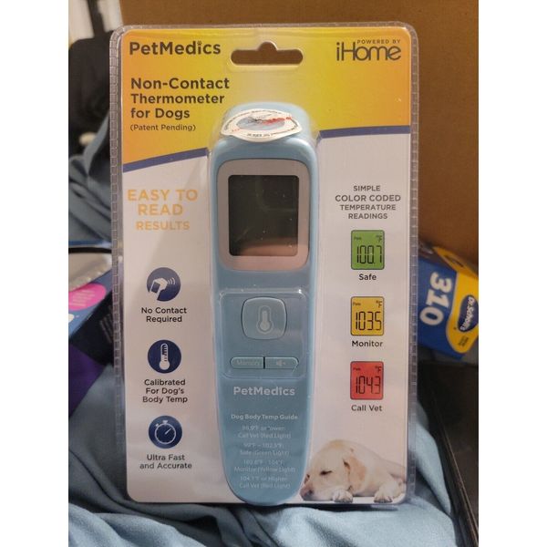 PetMedics Dog Thermometer Non Contact Thermometer for Dogs Powered By iHome NEW