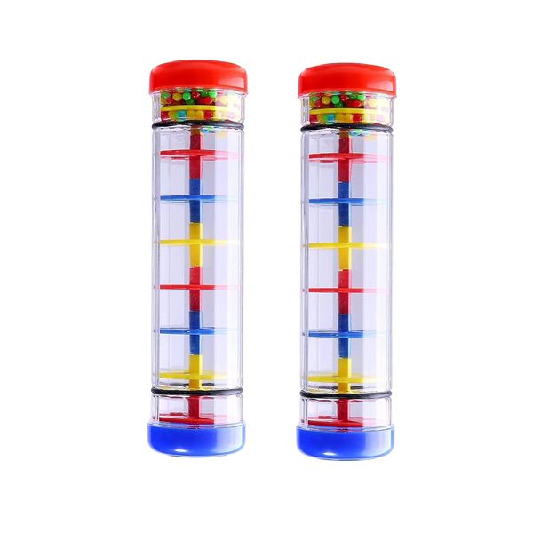 Rainmaker Stick, Rain Stick Shaker, Music Sensory Auditory Instrument, 8 Inches, 2Pcs