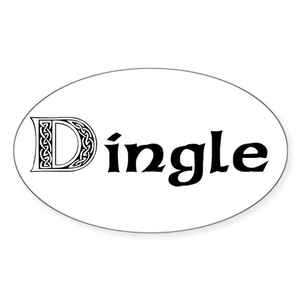CafePress Dingle Oval Sticker Oval Car Bumper Sticker