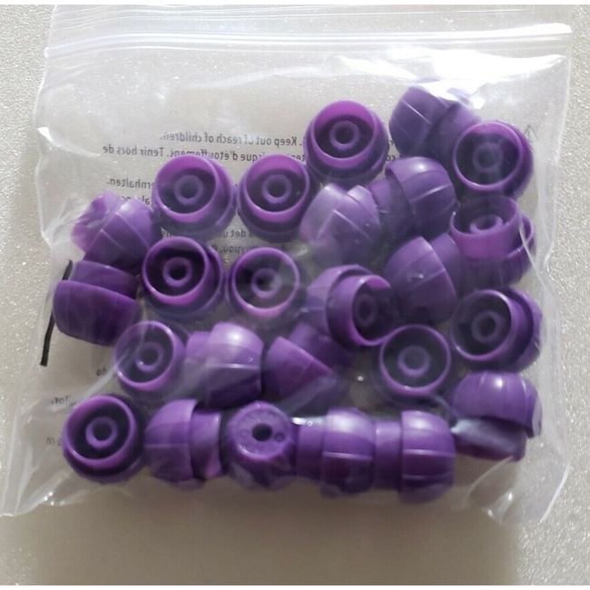 ENFit Neomed Syringe Cap push on qty 25 NEW sealed in bag. Purple.