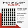 Pack of 5600 Assorted Coloured 8mm Round Dots Labels - Stickers
