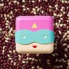 tak bento box pink superhero lunchbox leg