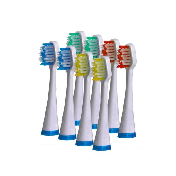 8 Pack Brush Heads Replacement (S400/S420/S430/S450/S620/S625) - White