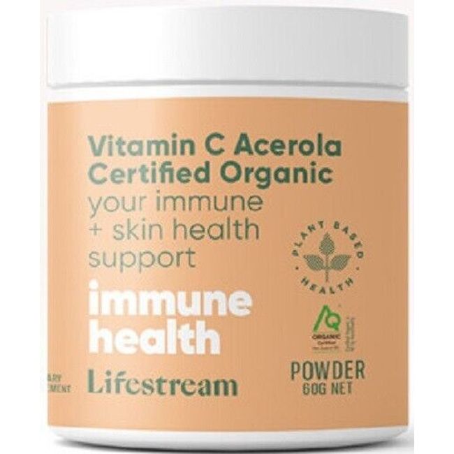 Lifestream Natural Vitamin C Powder 60g - made in NZ