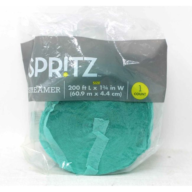 Spritz Aquamarine Green Streamer 200 Feet, 1 Count