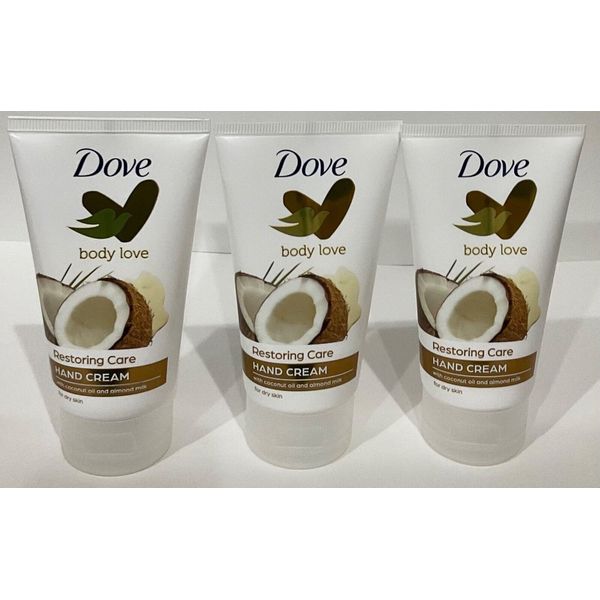 DOVE RESTORING CARE hand cream with coconut oil and almond milk  75ml (3 Pack)