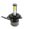 7" Split Red Halo Ring Angel Eye 6K 20/40w LED Motorcycle Headlight Bulb Single