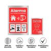 TECET Aluminium Alarm Poster | Security Sign | A4 Size | Professional Style